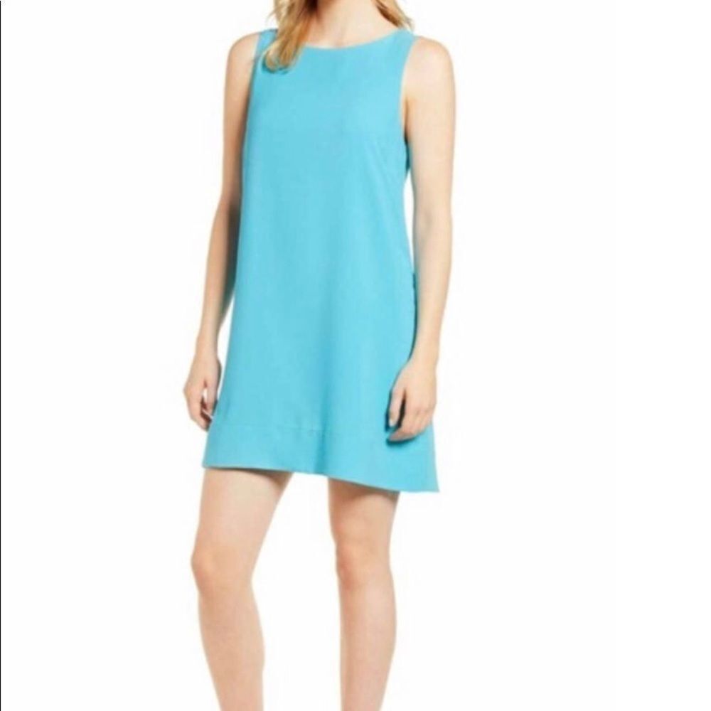 Gibson Aqua sleeveless keyhole dress size XXL